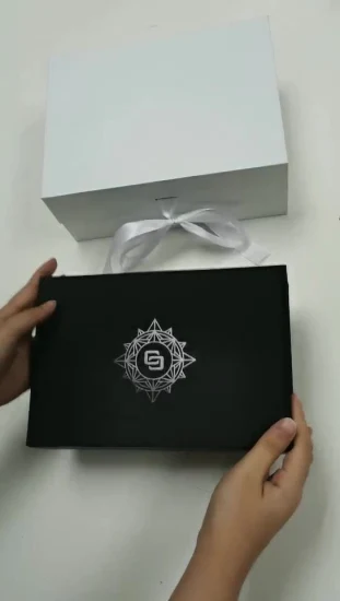 Scatola regalo magnetica pieghevole pieghevole magnetica di carta di lusso personalizzata Scatola per imballaggio di abbigliamento per indumenti